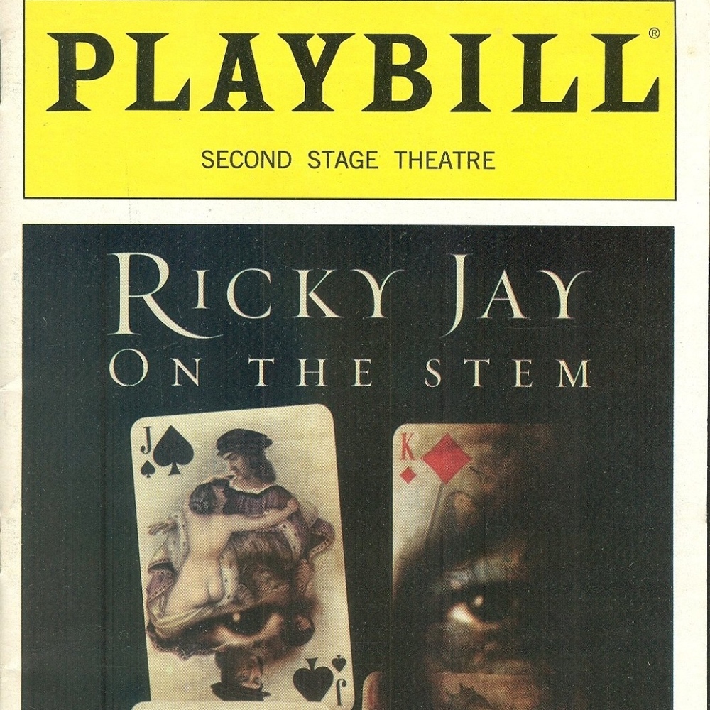 Ricky Jay on the Stem  Playbill  Second Stage 2002